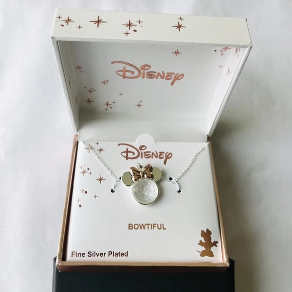 Disney Jewelry Disney Minnie Mouse Bowtiful Fine Silver Plated Bow